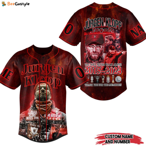 Jurgen Klopp Baseball Jersey For Men Women And Kids Gift for Fans