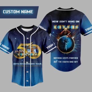 Kansas Another Fork In The Road Gift for Fansth Anniversary Tour Baseball Jersey For Men Women And Kids Gift for Fans 1