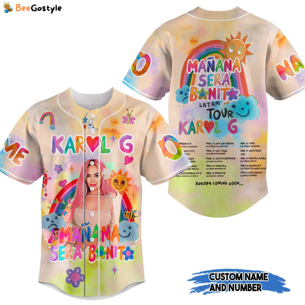 Karol G Baseball Jersey For Men Women And Kids Gift for Fans Karol G Baseball Jersey For Men Women And Kids Gift for Fans