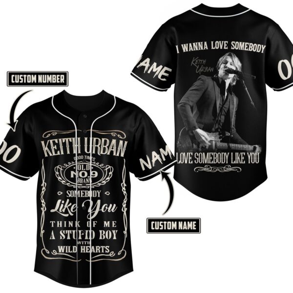 Keith Urban Baseball Jersey For Men Women And Kids Gift for Fans