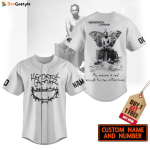 Kendrick Lamar Baseball Jersey For Men Women And Kids Gift for Fans