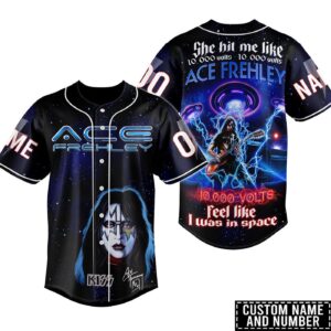 Kiss Ace Frehley Baseball Jersey For Men Women And Kids Gift for Fans 1