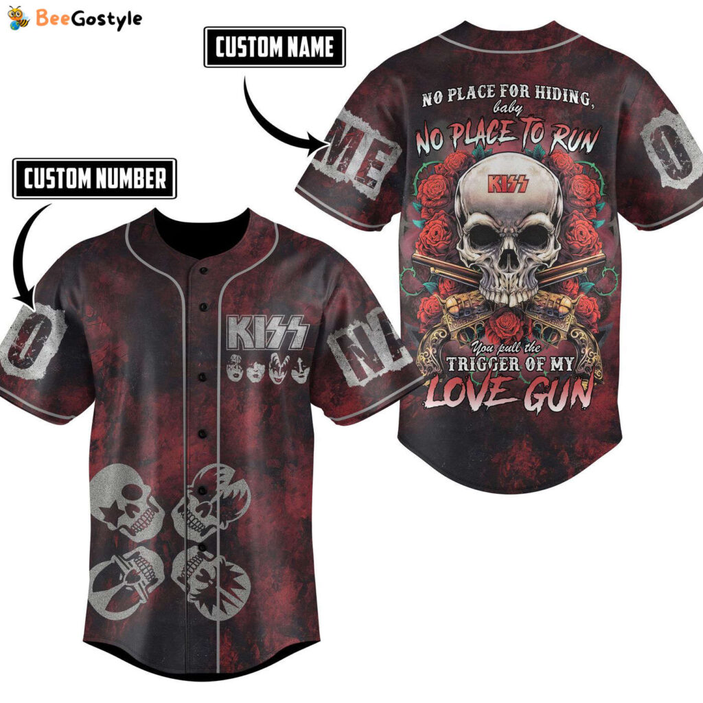 Kiss Baseball Jersey For Men Women And Kids Gift for Fans Kiss Baseball Jersey For Men Women And Kids Gift for Fans