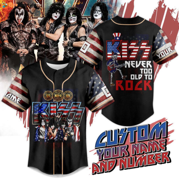 Kiss Baseball Jersey For Men Women And Kids Gift for Fans