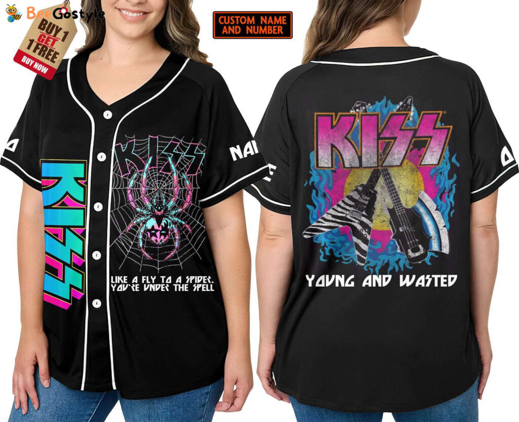 Kiss Baseball Jersey For Men Women And Kids Gift for Fans Kiss Baseball Jersey For Men Women And Kids Gift for Fans