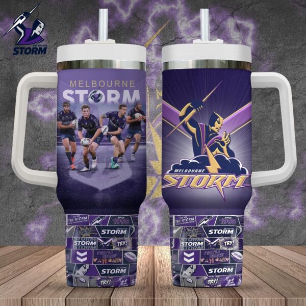 Melbourne Storm 40oz Stanley Tumbler – Gift for Fans – Gift for Fans