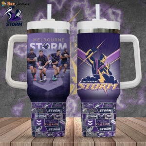 Melbourne Storm 40oz Stanley Tumbler - Gift for Fans - Gift for Fans