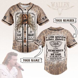 Morgan Wallen Baseball Jersey For Men Women And Kids Gift