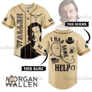 Morgan Wallen Baseball Jersey, Wallen Western Jersey, Cowboy Wallen Jersey Shirt, Morgan Wallen Shirt, Personalized Shirt, Men Shirt