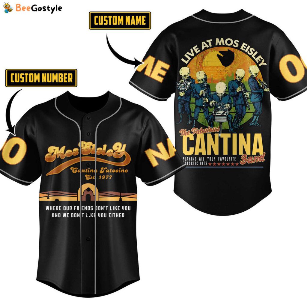 Mos Eisley Cantina Baseball Jersey For Men Women And Kids Gift for Fans Mos Eisley Cantina Baseball Jersey For Men Women And Kids Gift for Fans