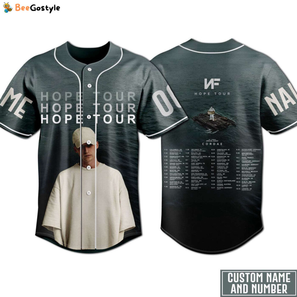 NF Hope Tour Baseball Jersey For Men Women And Kids Gift for Fans NF Hope Tour Baseball Jersey For Men Women And Kids Gift for Fans