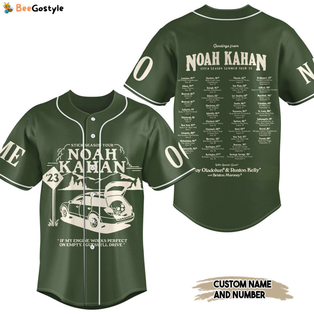 Noah Kahan Baseball Jersey For Men Women And Kids Gift for Fans Noah Kahan Baseball Jersey For Men Women And Kids Gift for Fans