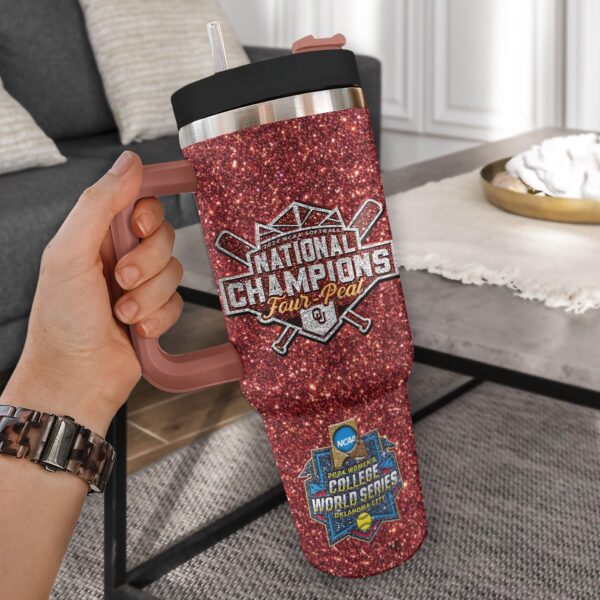 Oklahoma Sooners Women’s Softball 40oz Stanley Tumbler – Gift for Fans – Gift for Fans