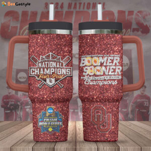Oklahoma Sooners Women’s Softball 40oz Stanley Tumbler - Gift for Fans - Gift for Fans