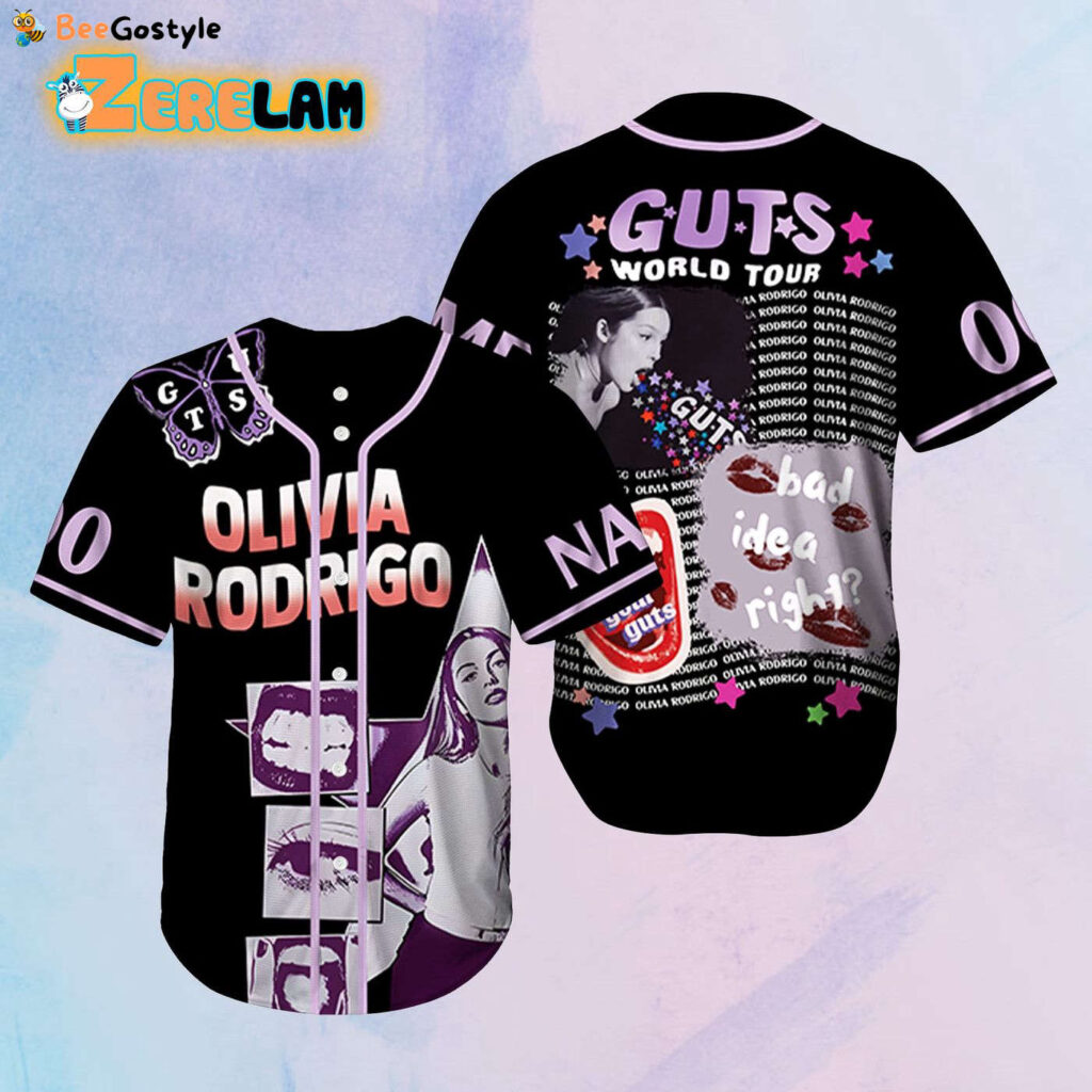 Get Ready for Olivia Rodrigo Guts World Tour with a Custom Baseball Jersey Get Ready for Olivia Rodrigo Guts World Tour with a Custom Baseball Jersey