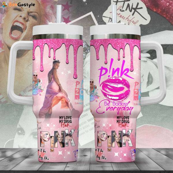 P!nk 40oz Stanley Tumbler – Gift for Fans – Gift for Fans