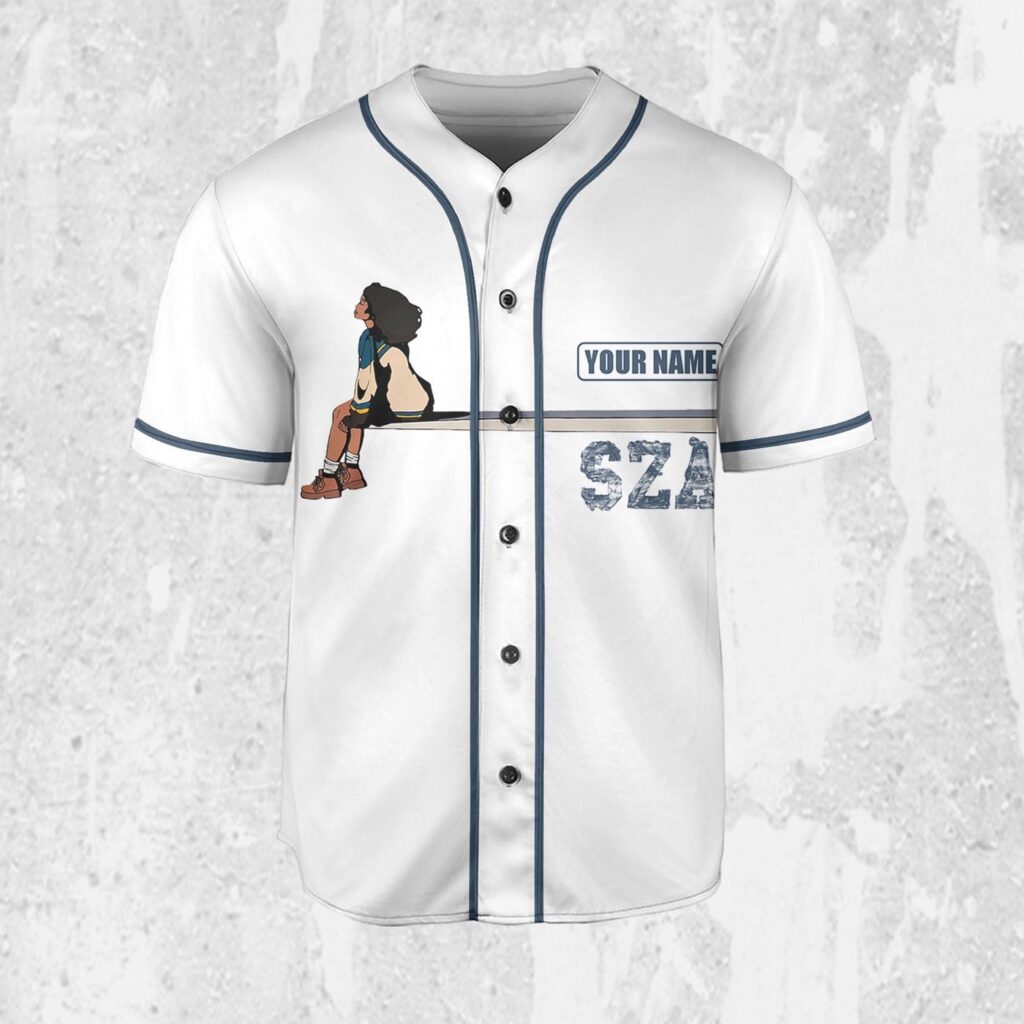 Personalize SZA Good Days Jersey, Sza Baseball Jersey, SOS New Album Gift for Fans Personalize SZA Good Days Jersey, Sza Baseball Jersey, SOS New Album Gift for Fans