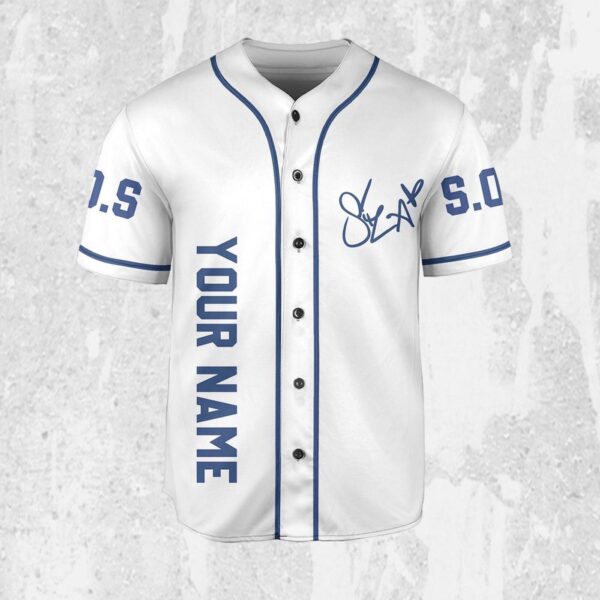 Personalize SZA New Album Blue And White Jersey, Sza Baseball Jersey Gift for Fans