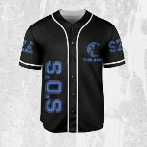 Personalize SZA Retro Vintage SOS Jersey, Sza Baseball Jersey, SOS New Album Merch Gift for Fans