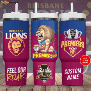 Personalized Brisbane Lions 40oz Stanley Tumbler - Gift for Fans - Gift for Fans