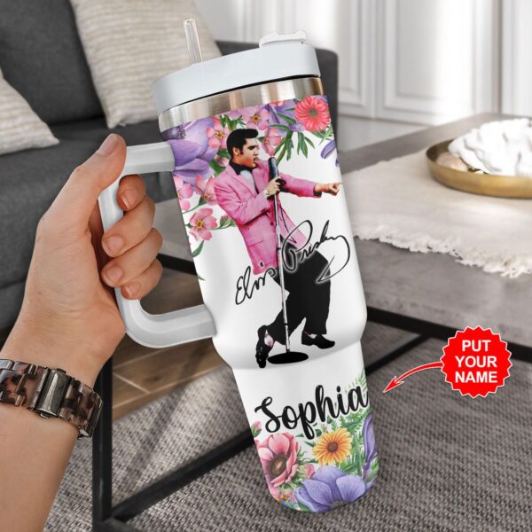 Personalized Elvis Presley 40oz Stanley Tumbler – Gift for Fans – Gift for Fans