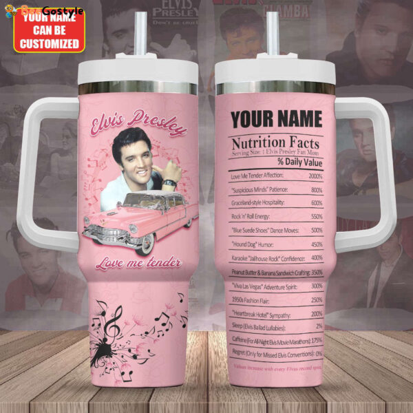 Personalized Elvis Presley 40oz Stanley Tumbler Gift – Gift for Fans – Gift for Fans