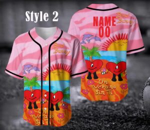 Personalized Exclusive Bad Bunny Baseball Jersey, Un Verano Sin Ti Summer Shirt