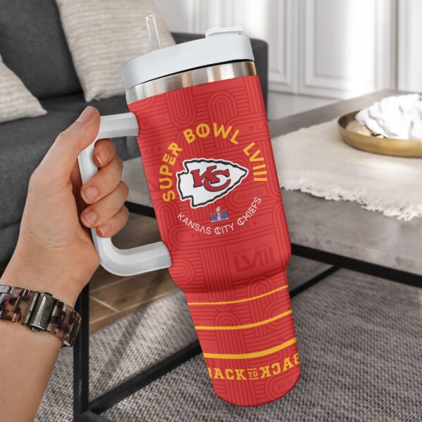 Personalized Kansas City Chiefs 40oz Stanley Tumbler – Gift for Fans – Gift for Fans
