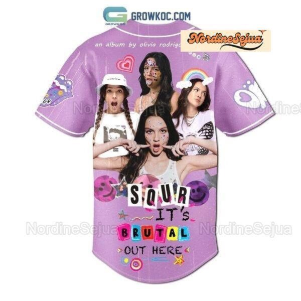 Custom Olivia Rodrigo Sour Baseball Jersey – Official Tour Merch