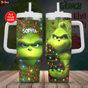 Personalized The Grinch 40oz Stanley Tumbler - Gift for Fans - Gift for Fans