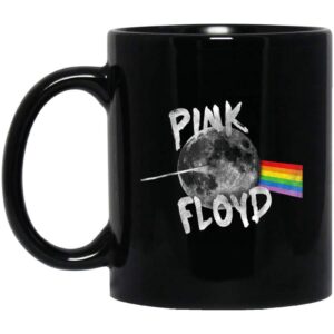 Pink Floyd Unique Dark Side of the Moon Prism Mug 11 oz 15 oz Black Mug 1