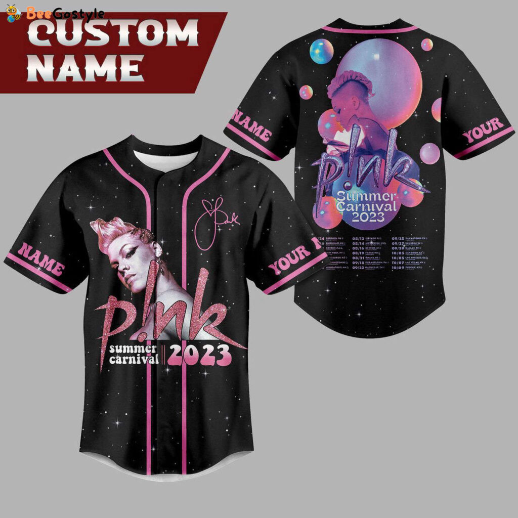 Pink Summer Carnival Baseball Jersey For Men Women And Kids Gift for Fans Pink Summer Carnival Baseball Jersey For Men Women And Kids Gift for Fans