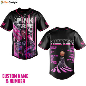 Pink Tape Baseball Jersey For Men Women And Kids Gift for Fans