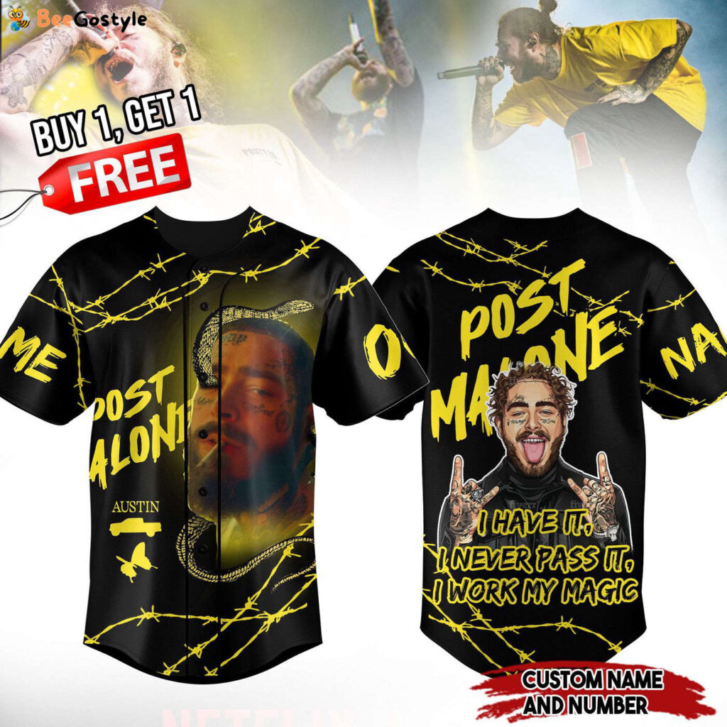 Post Malone Baseball Jersey For Men Women And Kids Gift for Fans Post Malone Baseball Jersey For Men Women And Kids Gift for Fans
