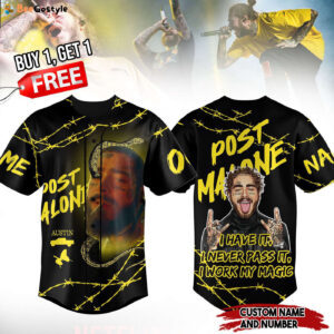 Post Malone Baseball Jersey For Men Women And Kids Gift for Fans