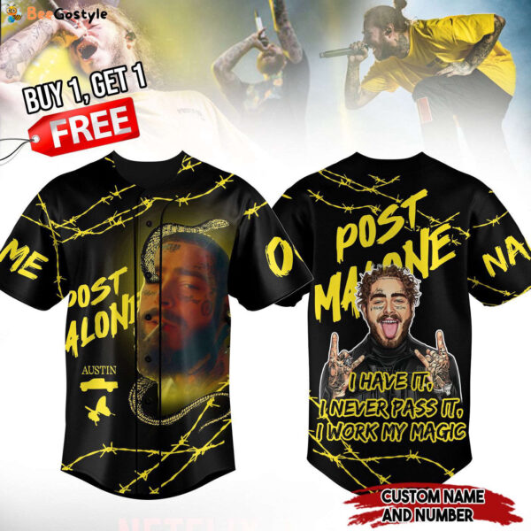 Post Malone Baseball Jersey For Men Women And Kids Gift for Fans