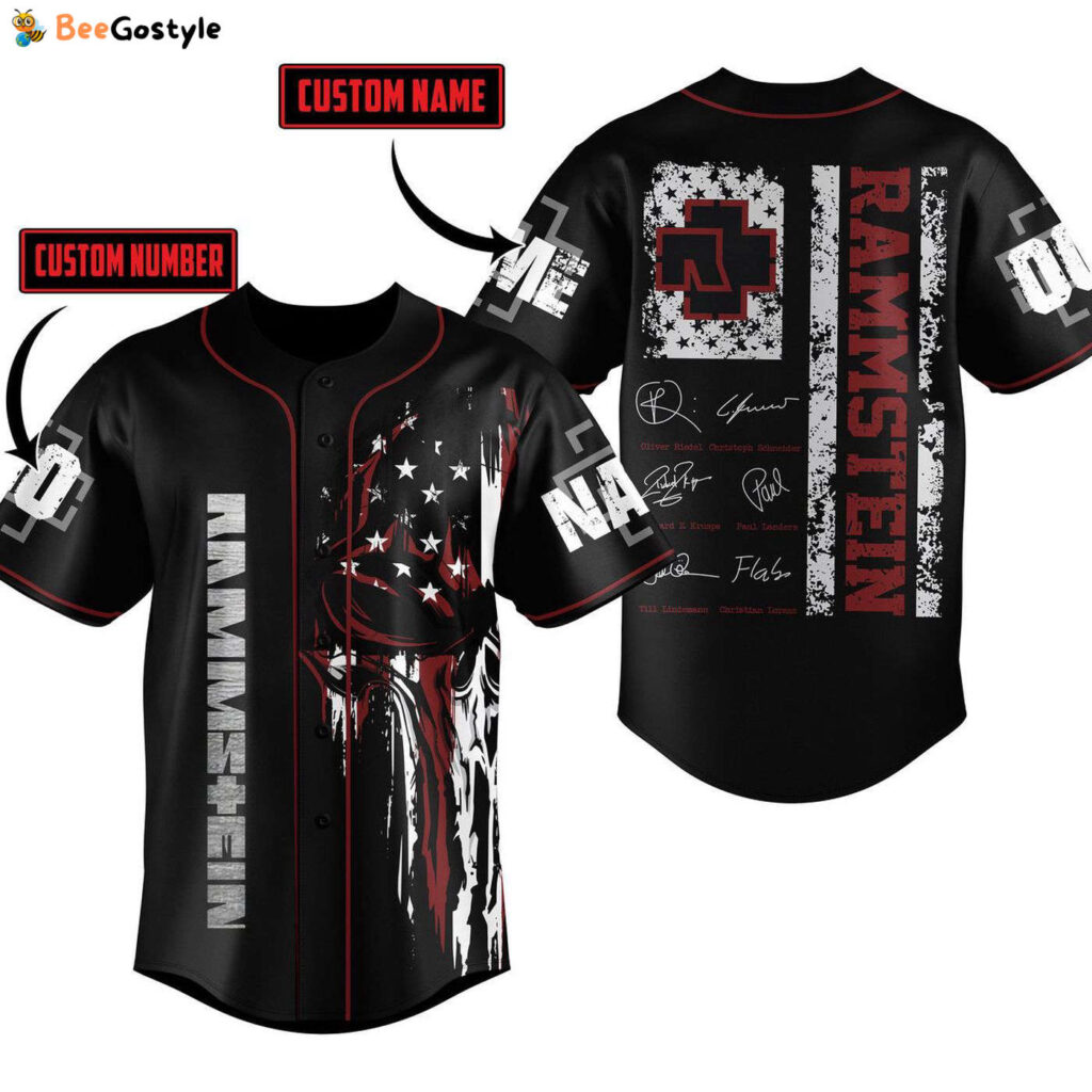 Rammstein Baseball Jersey For Men Women And Kids Gift for Fans Rammstein Baseball Jersey For Men Women And Kids Gift for Fans