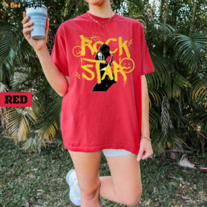 Rock Star T-shirt: Trendy Streetwear Chic for Rocker Girls Metal Music World Tour Concert Tee Comfort Colors