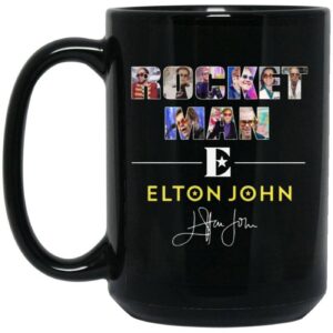Rocket Man Elton John Signature Mug Ceramic 15oz Coffee Tea Cup 1