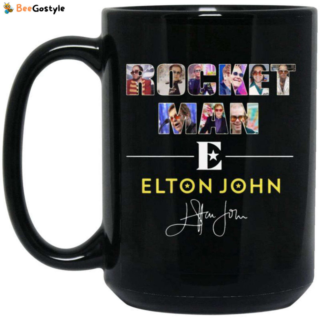 Rocket Man Elton John Signature Mug Ceramic 15oz Coffee Tea Cup Rocket Man Elton John Signature Mug Ceramic 15oz Coffee Tea Cup