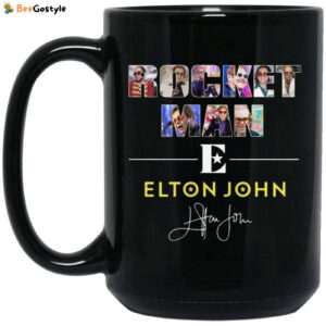 Rocket Man Elton John Signature Mug Ceramic 15oz Coffee Tea Cup