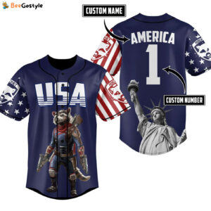 Rocket Raccoon Baseball Jersey For Men Women And Kids Gift for Fans