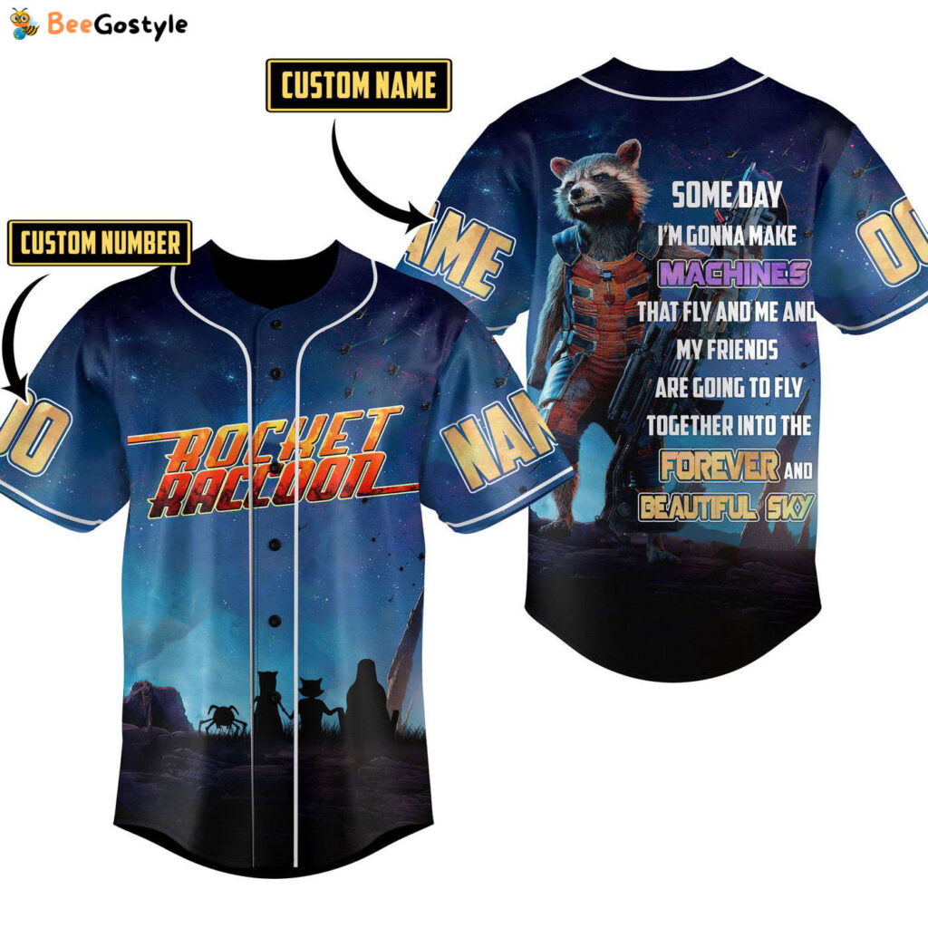 Rocket Raccoon Baseball Jersey For Men Women And Kids Gift for Fans Rocket Raccoon Baseball Jersey For Men Women And Kids Gift for Fans