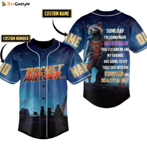 Rocket Raccoon Baseball Jersey For Men Women And Kids Gift for Fans