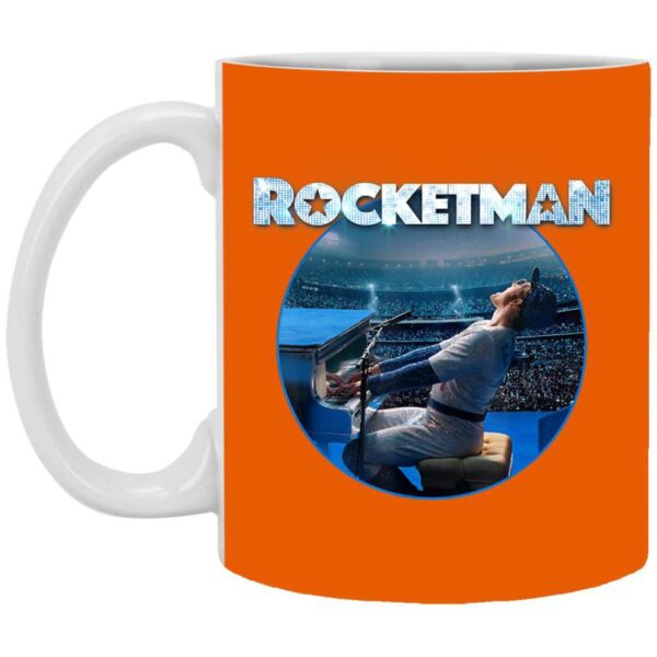 Rocketman Movie Elton John Piano T- White Mug