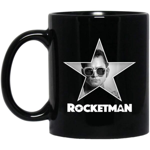 Rocketman Official Elton John Star Photo B&W Coffee Mug