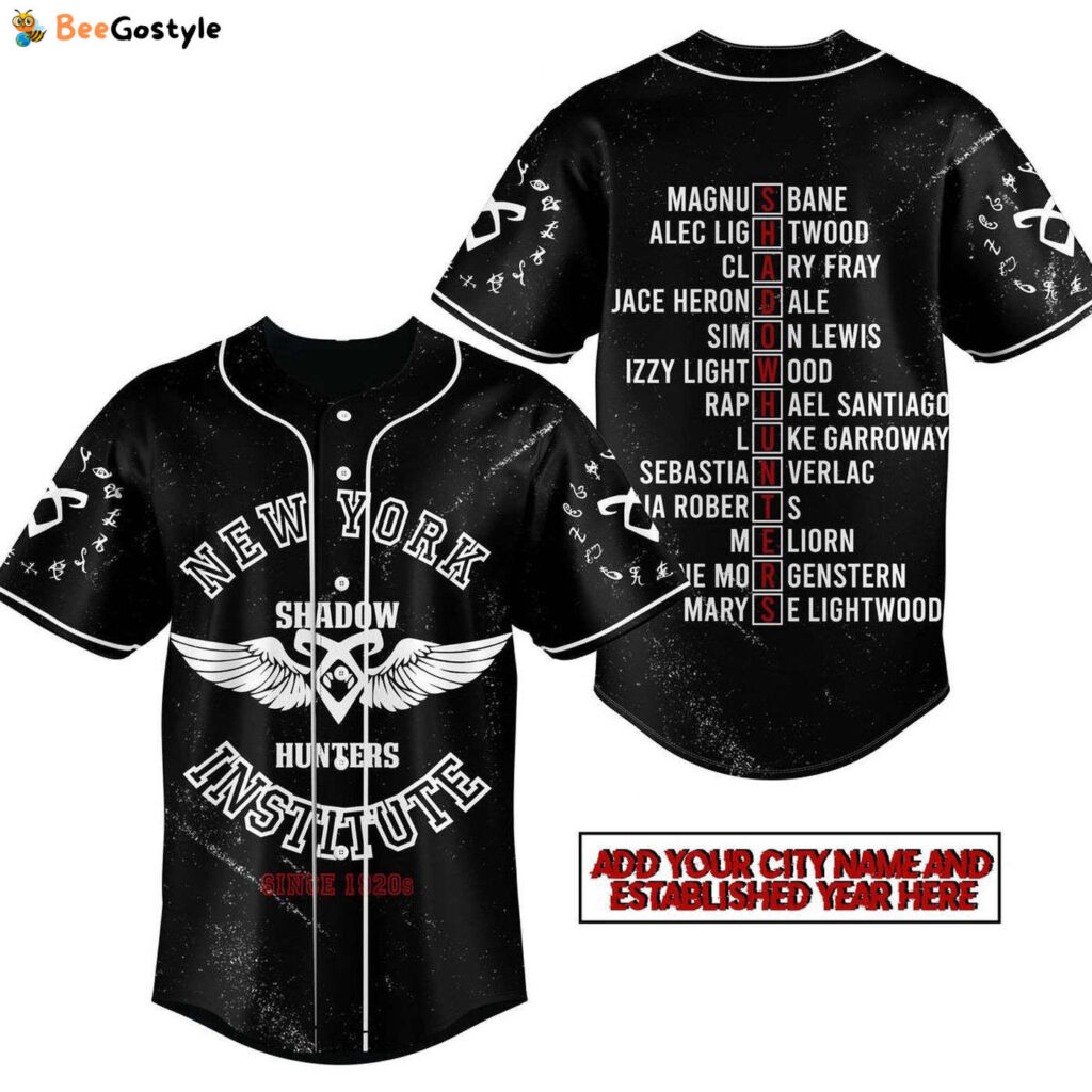 Shadowhunters Baseball Jersey For Men Women And Kids Gift for Fans Shadowhunters Baseball Jersey For Men Women And Kids Gift for Fans