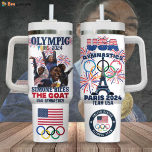 Simone Biles 40oz Stanley Tumbler Gift - Gift for Fans - Gift for Fans