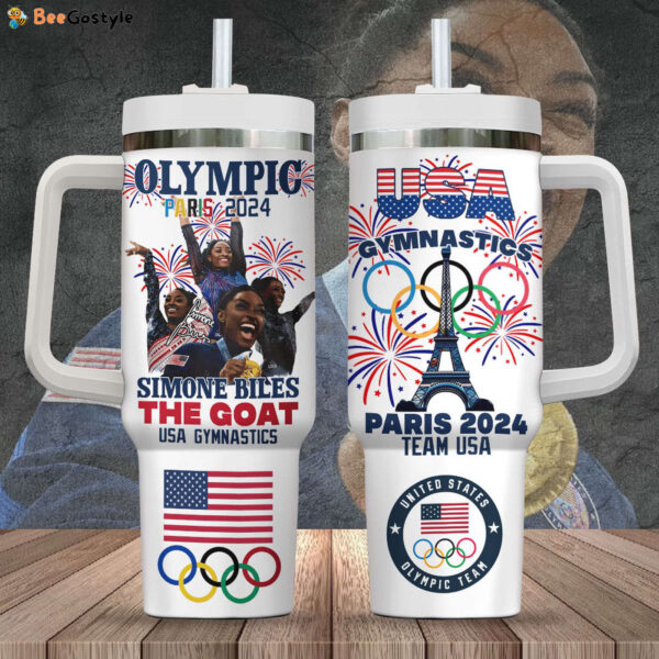 Simone Biles 40oz Stanley Tumbler Gift – Gift for Fans – Gift for Fans