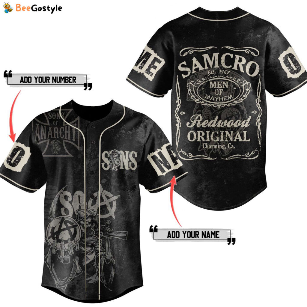 Sons of Anarchy Motorcycle Club Redwood Original Baseball Jersey For Men Women And Kids Gift for Fans Sons of Anarchy Motorcycle Club Redwood Original Baseball Jersey For Men Women And Kids Gift for Fans